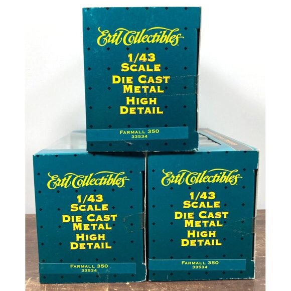 Ertl IH Farmall McCormick 350 Tractor Diecast 1/43 Lot of 3 NIB Railway Designs - Picture 8 of 9